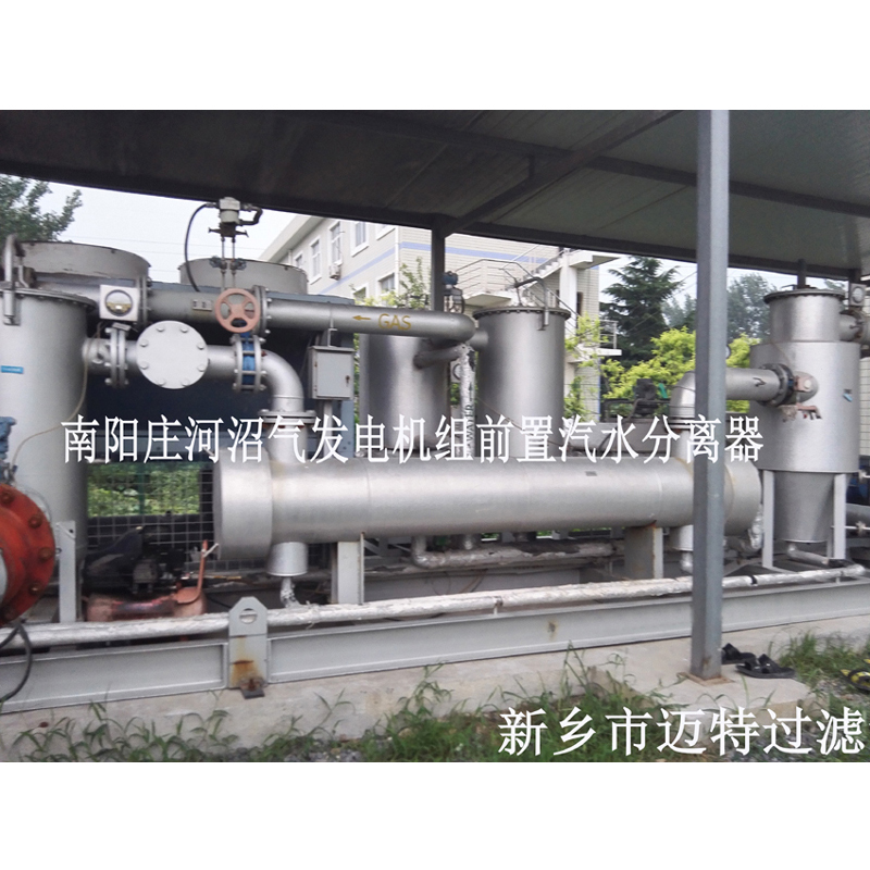 河南南阳垃圾沼气发电厂燃烧机前气体处理模块，